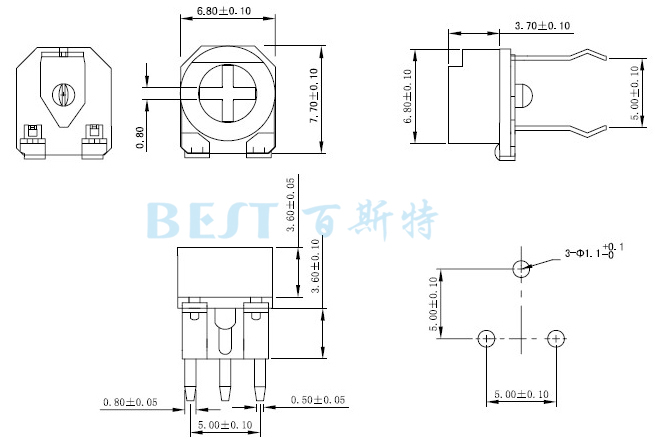 陶瓷可調電阻RM065G-V4